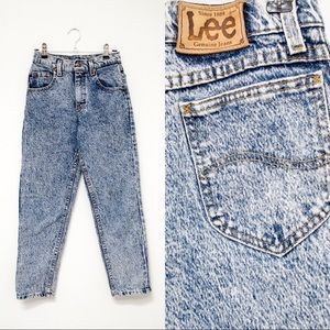 80s Lee High-waisted Acid Wash Jeans